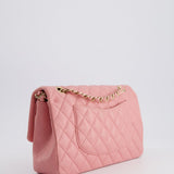 Chanel Pink Medium Double Flap Bag in Lambskin Leather with Gold Hardware RRP £8,850