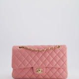 Chanel Pink Medium Double Flap Bag in Lambskin Leather with Gold Hardware RRP £8,850