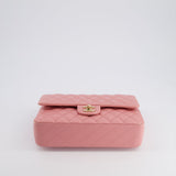 Chanel Pink Medium Double Flap Bag in Lambskin Leather with Gold Hardware RRP £8,850