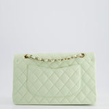 Chanel Pistachio Green Medium Double Flap Bag in Caviar Leather with Champagne Gold Hardware RRP £8,850