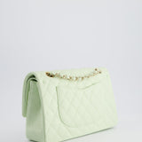 Chanel Pistachio Green Medium Double Flap Bag in Caviar Leather with Champagne Gold Hardware RRP £8,850