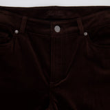 Loro Piana Dark Brown Velvet Straight Leg Trousers Size IT 46 (UK 14) RRP £1,250