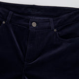 Loro Piana Navy Velvet Straight Leg Trousers Size IT 46 (UK 14) RRP £1,250