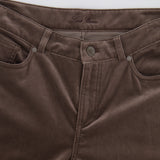 Loro Piana Light Brown Velvet Straight Leg Trousers Size IT 46 (UK 14) RRP £1,250