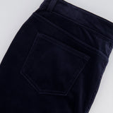 Loro Piana Navy Velvet Straight Leg Trousers Size IT 46 (UK 14) RRP £1,250