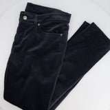 Loro Piana Dark Grey Velvet Straight Leg Trousers Size IT 46 (UK 14) RRP £1,250