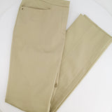 Loro Piana Light Green Straight Leg Trousers with Zip Details Size IT 46 (UK 14) RRP £1,250