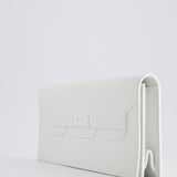 Hermès Birkin Cut Shadow Bag In White Swift Leather