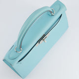 *FIRE PRICE* Hermès Kelly Sellier Bag 28cm in Bleu Atoll Epsom Leather with Palladium Hardware