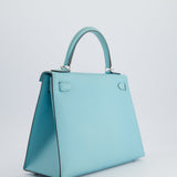 *FIRE PRICE* Hermès Kelly Sellier Bag 28cm in Bleu Atoll Epsom Leather with Palladium Hardware