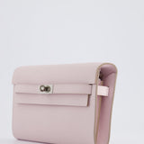 Hermès Kelly To Go Bag in Mauve Pale Epsom Leather with Palladium Hardware