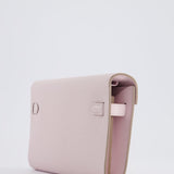 Hermès Kelly To Go Bag in Mauve Pale Epsom Leather with Palladium Hardware