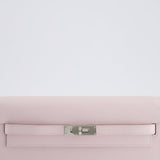 Hermès Kelly To Go Bag in Mauve Pale Epsom Leather with Palladium Hardware