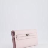 Hermès Kelly To Go Bag in Mauve Pale Epsom Leather with Palladium Hardware