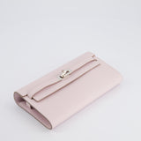 Hermès Kelly To Go Bag in Mauve Pale Epsom Leather with Palladium Hardware