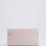 Hermès Kelly To Go Bag in Mauve Pale Epsom Leather with Palladium Hardware