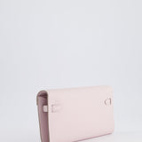 Hermès Kelly To Go Bag in Mauve Pale Epsom Leather with Palladium Hardware