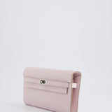 Hermès Kelly To Go Bag in Mauve Pale Epsom Leather with Palladium Hardware