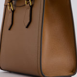 Gucci Brown Diana Small Tote Bag in Cuir Leather with Shiny Antique Gold Hardware & Bamboo Handle RRP £3,170