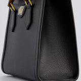 Gucci Black Diana Small Tote Bag in Cuir Leather with Shiny Antique Gold Hardware & Bamboo Handle RRP £3,170