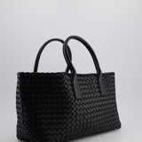 Bottega Veneta Black Small Intreccio Leather Tote Bag in Lambskin Leather with Gold Hardware RRP £6,090