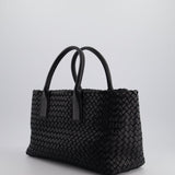 Bottega Veneta Black Small Intreccio Leather Tote Bag in Lambskin Leather with Gold Hardware RRP £6,090