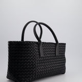 Bottega Veneta Black Small Intreccio Leather Tote Bag in Lambskin Leather with Gold Hardware RRP £6,090