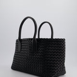 Bottega Veneta Black Small Intreccio Leather Tote Bag in Lambskin Leather with Gold Hardware RRP £6,090