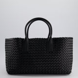 Bottega Veneta Black Small Intreccio Leather Tote Bag in Lambskin Leather with Gold Hardware RRP £6,090