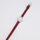 Bvlgari Stainless Steel & Diamond Serpenti Watch 32mm with Red Python Strap