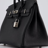 Hermès Birkin 25cm Bag Retourne in Black Togo Leather with Palladium Hardware