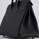 Hermès Birkin 25cm Bag Retourne in Black Togo Leather with Palladium Hardware