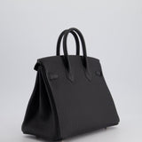 Hermès Birkin 25cm Bag Retourne in Black Togo Leather with Palladium Hardware