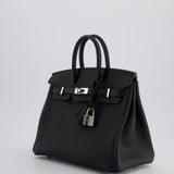 Hermès Birkin 25cm Bag Retourne in Black Togo Leather with Palladium Hardware