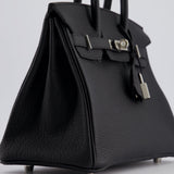 Hermès Birkin 25cm Bag Retourne in Black Togo Leather with Palladium Hardware