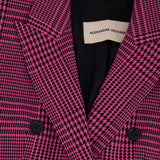 Alexandre Vauthier Pink & Black Checked Blazer Jacket FR 42 (UK 14)