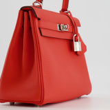 Hermès Kelly 25cm Retourne Bag in Capucine Togo Leather with Palladium Hardware