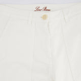 Loro Piana White Denim Wide Leg Trousers Size IT 38 (UK 6)