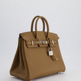 Hermès Birkin Retourne 25cm Bag in Alezan Togo Leather with Palladium Hardware