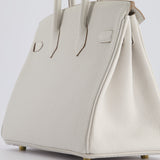 Hermès Birkin Retourne 25cm Bag in Gris Pale Togo Leather with Gold Hardware