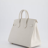 Hermès Birkin Retourne 25cm Bag in Gris Pale Togo Leather with Gold Hardware