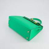 *HOT* Hermes Kelly Sellier 25cm Bag in Vert Comics Epsom Leather and Gold Hardware