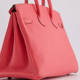 Hermès Birkin 25cm Bag in Rose Lipstick Togo Leather with Palladium Hardware