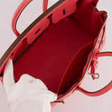 Hermès Birkin 25cm Bag in Rose Lipstick Togo Leather with Palladium Hardware