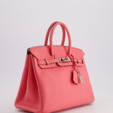 Hermès Birkin 25cm Bag in Rose Lipstick Togo Leather with Palladium Hardware