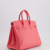 Hermès Birkin 25cm Bag in Rose Lipstick Togo Leather with Palladium Hardware