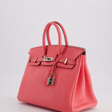 Hermès Birkin 25cm Bag in Rose Lipstick Togo Leather with Palladium Hardware