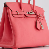 Hermès Birkin 25cm Bag in Rose Lipstick Togo Leather with Palladium Hardware