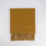 Joseph Caramel Brown Logo Scarf Size 240cm x 29cm