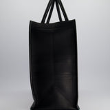 Christian Dior Black Large Book Tote in Calfskin Leather